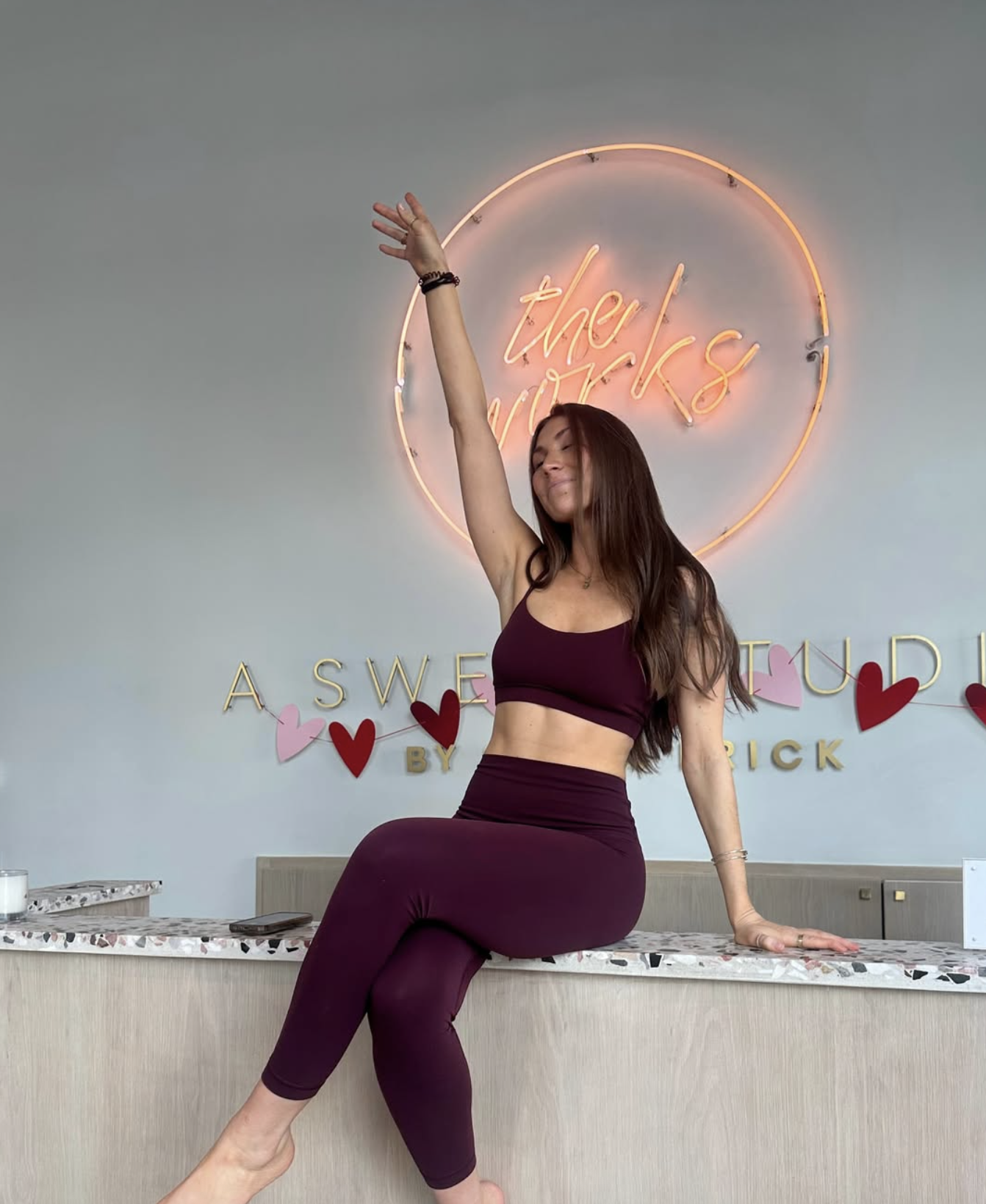 Kiley Phelan in a yoga pose